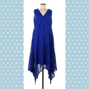 NWT Torrid Royal Blue Lace Midi Dress 00X